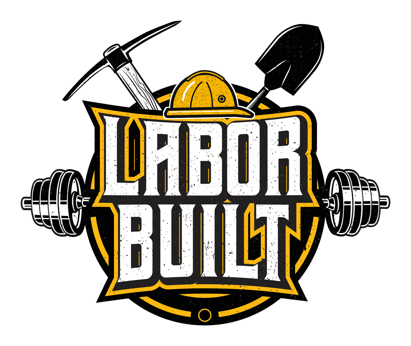 Labor Built die-cut sticker